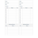 33 Printable Baseball Lineup Templates [Free Download] ᐅ Inside Softball Lineup Card Template