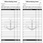 34 Baseball Lineup Card Template Excel | Culturatti Pertaining To Softball Lineup Card Template