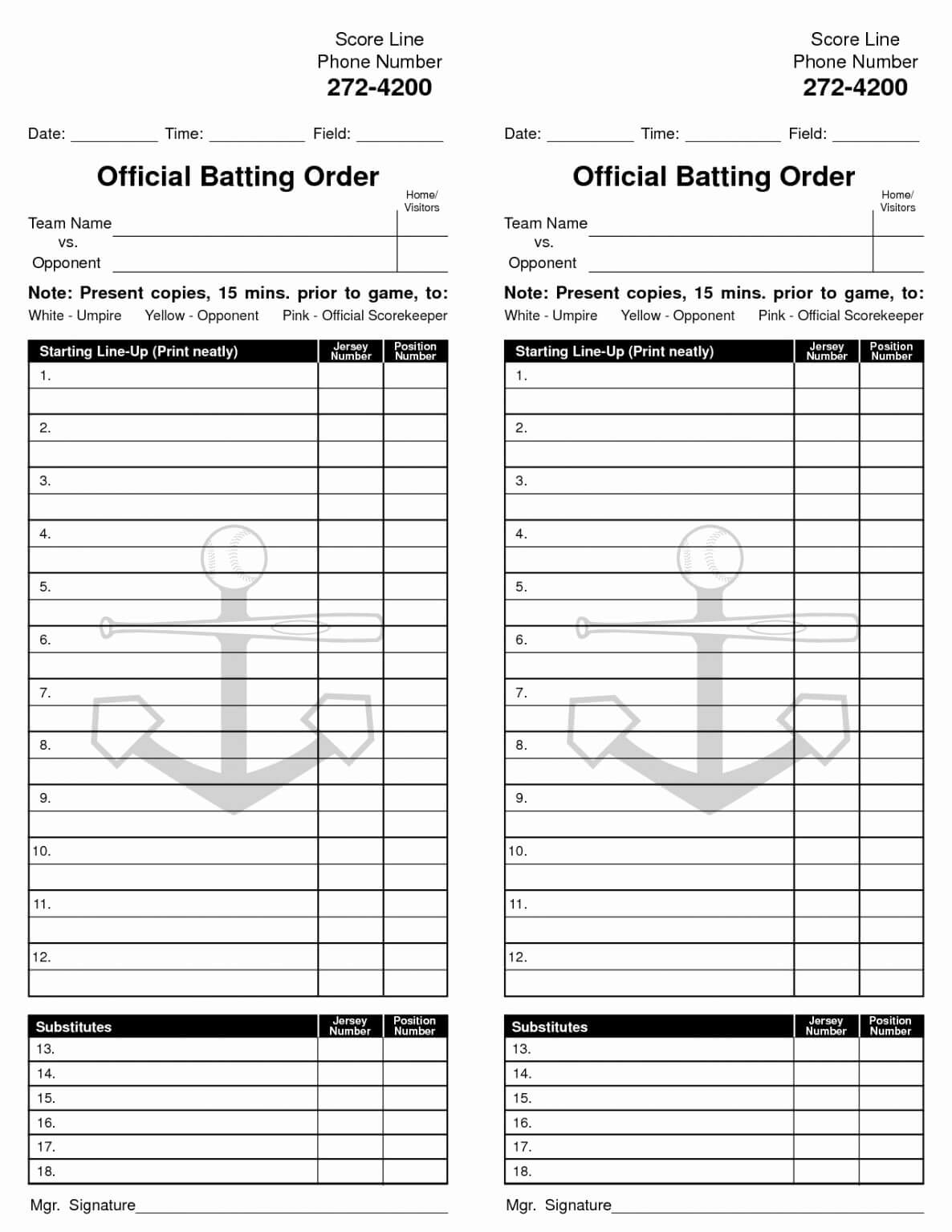 34 Baseball Lineup Card Template Excel | Culturatti Pertaining To Softball Lineup Card Template
