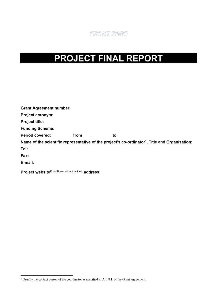 report cover word - Cicim Intended For Technical Report Cover Page Template