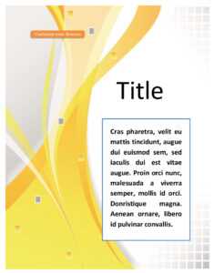 39 Amazing Cover Page Templates (Word Psd) ᐅ Template Lab within Word 39 Amazing Cover Page Templates (Word Psd) ᐅ Template Lab within Word