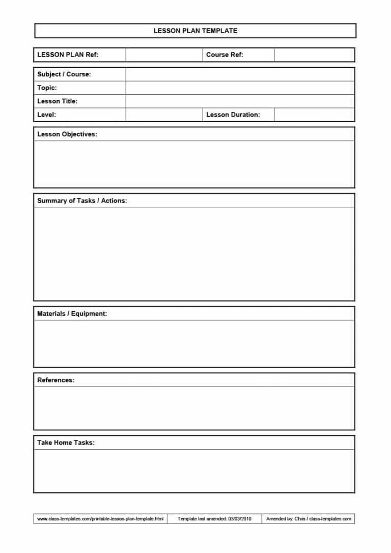 39 Best Unit Plan Templates [Word, Pdf] ᐅ Template Lab intended for ...