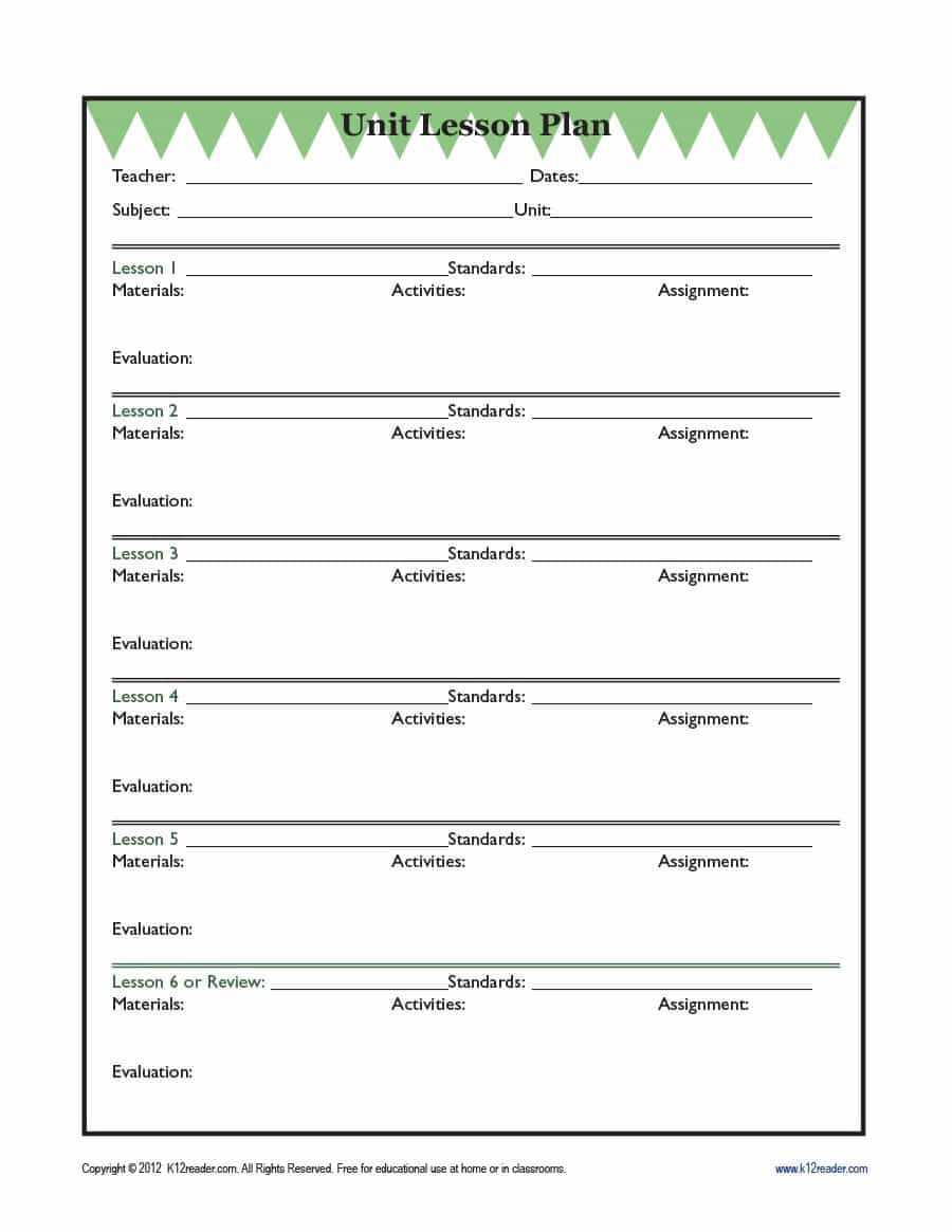 39 Best Unit Plan Templates [Word, Pdf] ᐅ Template Lab Regarding Blank Unit Lesson Plan Template