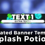 3D Advanced Minecraft Server Banner Template (Gif) – "splash Potion" With Regard To Minecraft Server Banner Template