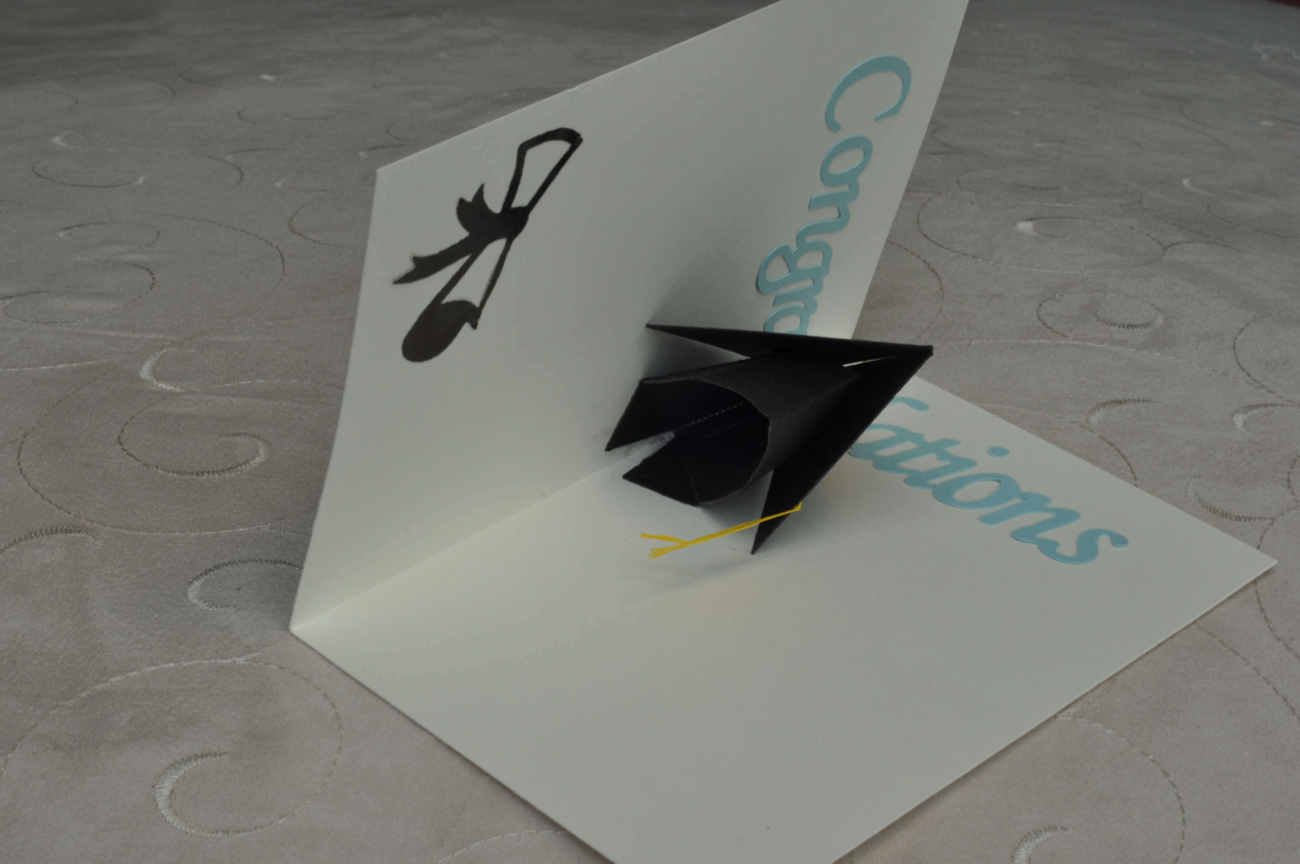 3D Graduation Cap Pop Up Card Template Throughout Graduation Pop Up Card Template