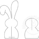 3D Paper Easter Bunny Template | Easter Template With Regard To Easter Chick Card Template