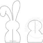 3D Paper Easter Bunny Template | Easter Template With Regard To Easter Chick Card Template