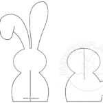 3D Paper Easter Bunny Template | Easter Template With Regard To Easter Chick Card Template