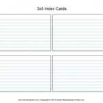 3X5 Index Card Template Word Download With Word Template For 3X5 Index Cards