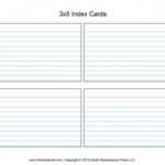 3X5 Index Card Template Word Download With Word Template For 3X5 Index Cards