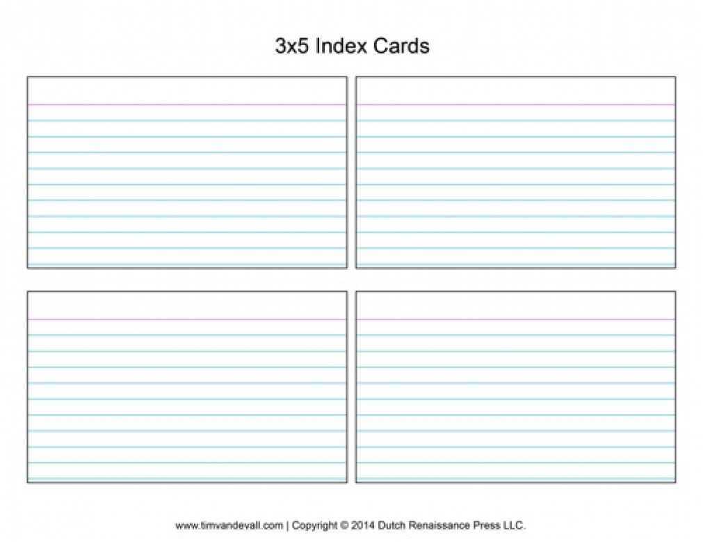 3X5 Index Card Template Word Download With Word Template For 3X5 Index Cards