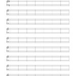 4/4 Time Signature Double Bar Blank Sheet Music | Woo! Jr Intended For Blank Sheet Music Template For Word