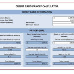 4+ Credit Card Payoff Spreadsheets – Word Excel Templates Within Credit Card Payment Spreadsheet Template