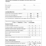 4 Feedback Form Template Outline Templates Trainer With Training Feedback Report Template