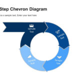 4 Step Circular Chevron Diagram Template | Chevron Pertaining To Powerpoint Chevron Template