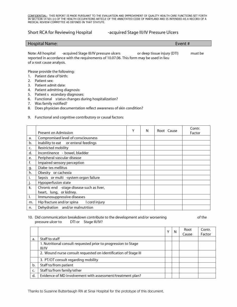 40+ Effective Root Cause Analysis Templates, Forms & Examples Throughout Failure Investigation Report Template