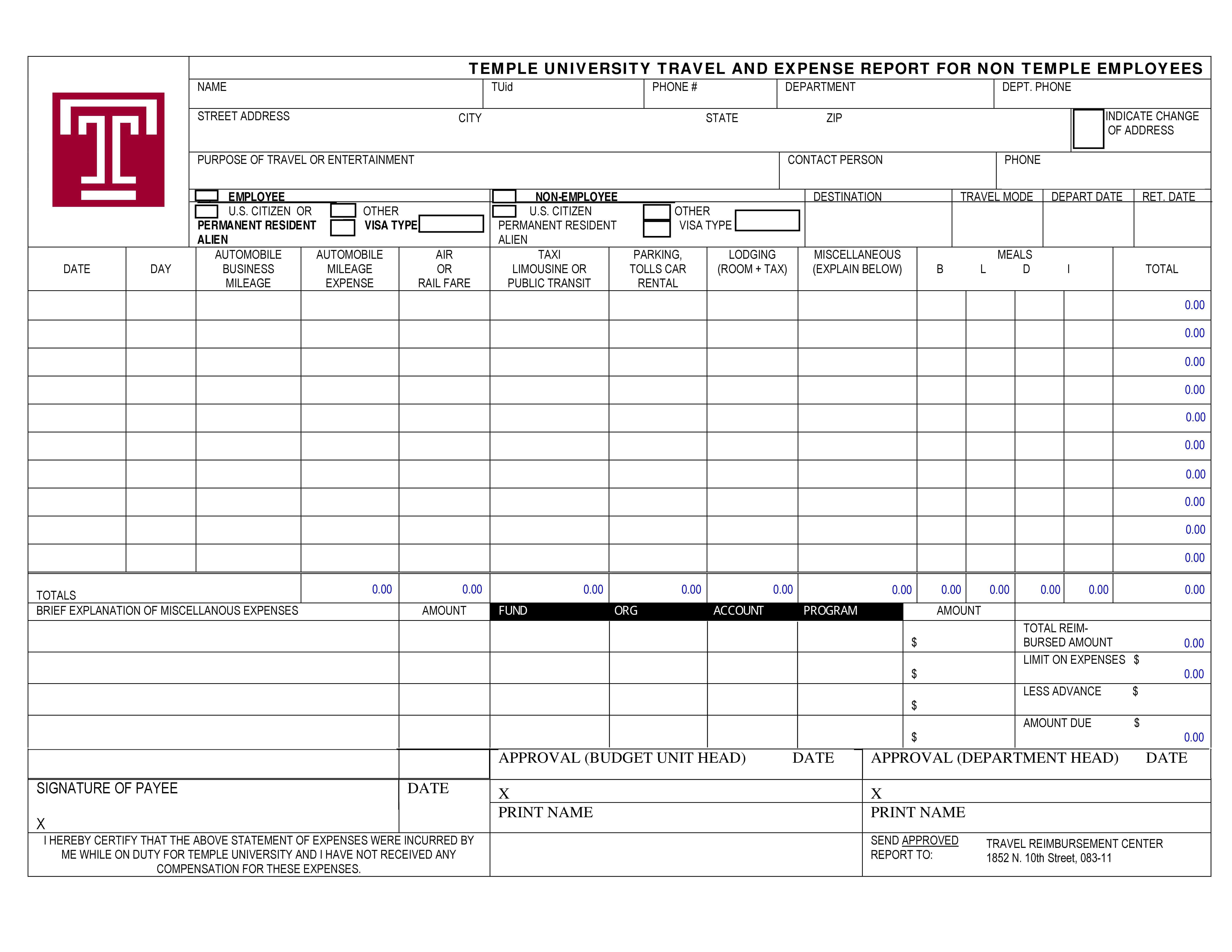 40+ Expense Report Templates To Help You Save Money ᐅ Inside Quarterly Expense Report Template