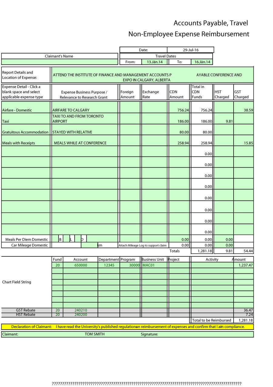 40+ Expense Report Templates To Help You Save Money ᐅ Regarding Expense Report Spreadsheet Template Excel