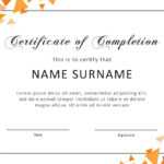 40 Fantastic Certificate Of Completion Templates [Word Regarding Certificate Of Participation Template Word