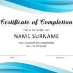 40 Fantastic Certificate Of Completion Templates [Word With Conference Certificate Of Attendance Template