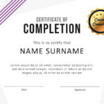 40 Fantastic Certificate Of Completion Templates [Word Within Certificate Of Completion Template Word