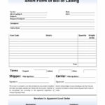 40 Free Bill Of Lading Forms & Templates ᐅ Template Lab With Blank Bol Template