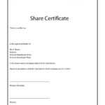 40+ Free Stock Certificate Templates (Word, Pdf) ᐅ Template Lab For Shareholding Certificate Template