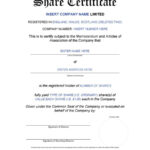 40+ Free Stock Certificate Templates (Word, Pdf) ᐅ Template Lab in Share Certificate Template Pdf