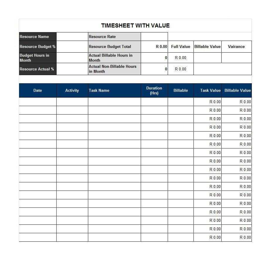 40 Free Timesheet / Time Card Templates ᐅ Template Lab Intended For Sample Job Cards Templates