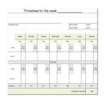40 Free Timesheet / Time Card Templates ᐅ Template Lab Pertaining To Weekly Time Card Template Free