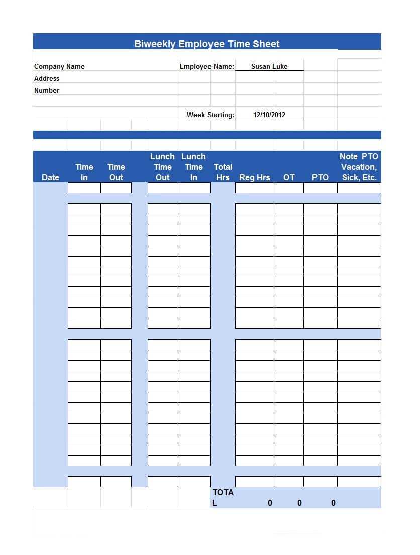 40 Free Timesheet / Time Card Templates ᐅ Template Lab With Weekly Time Card Template Free