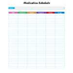 40 Great Medication Schedule Templates (+Medication Calendars) Within Med Card Template