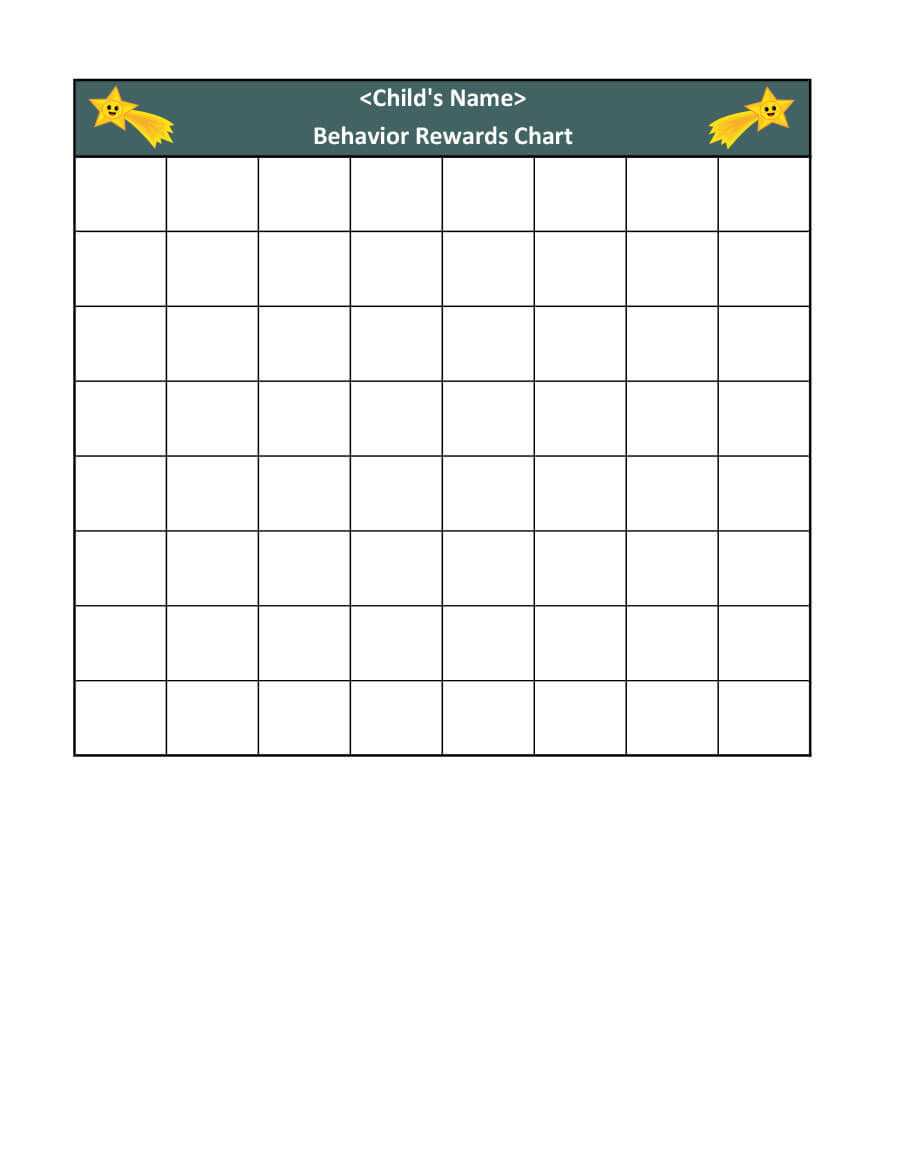 40 Printable Reward Charts For Kids (Pdf, Excel & Word) Intended For Reward Chart Template Word