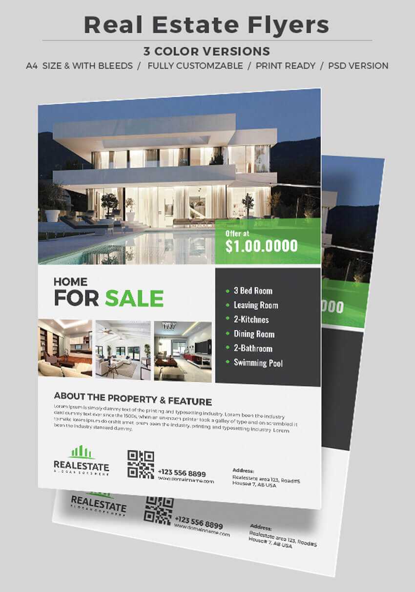 40 Professional Real Estate Flyer Templates Inside Real Estate Brochure Templates Psd Free Download