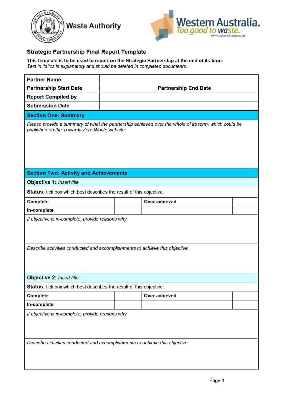 40+ Project Status Report Templates [Word, Excel, Ppt] ᐅ Pertaining To One Page Status Report Template