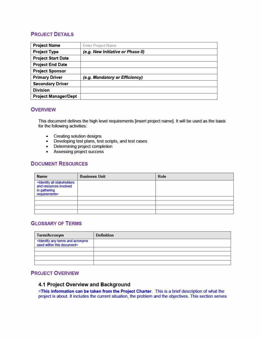 40+ Simple Business Requirements Document Templates ᐅ Regarding Cognos Report Design Document Template