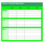 40+ Weekly Meal Planning Templates ᐅ Template Lab Pertaining To Meal Plan Template Word