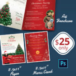 41+ Christmas Brochures Templates - Psd, Word, Publisher with Christmas Brochure Templates Free