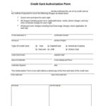 41 Credit Card Authorization Forms Templates {Ready To Use} For Credit Card On File Form Templates