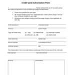 41 Credit Card Authorization Forms Templates {Ready To Use} For Credit Card On File Form Templates