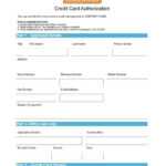 41 Credit Card Authorization Forms Templates {Ready To Use} In Order Form With Credit Card Template