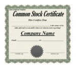 41 Free Stock Certificate Templates (Word, Pdf) – Free Inside Share Certificate Template Australia