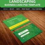 41 Landscaping Business, Free Landscaping Flyer Templates To With Lawn Care Business Cards Templates Free