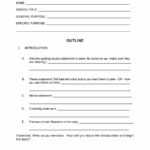 43 Informative Speech Outline Templates & Examples Inside Speech Outline Template Word