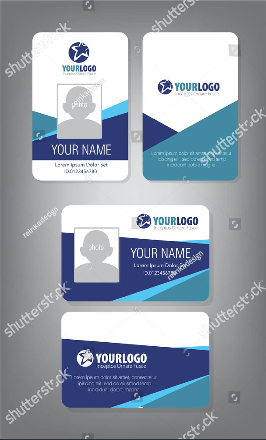 43+ Professional Id Card Designs - Psd, Eps, Ai, Word | Free Pertaining To Portrait Id Card Template