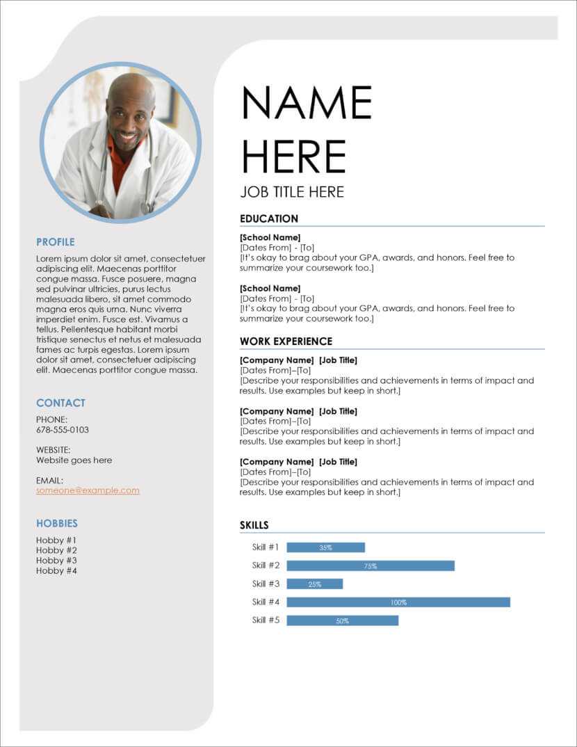 45 Free Modern Resume / Cv Templates – Minimalist, Simple With Free Resume Template Microsoft Word