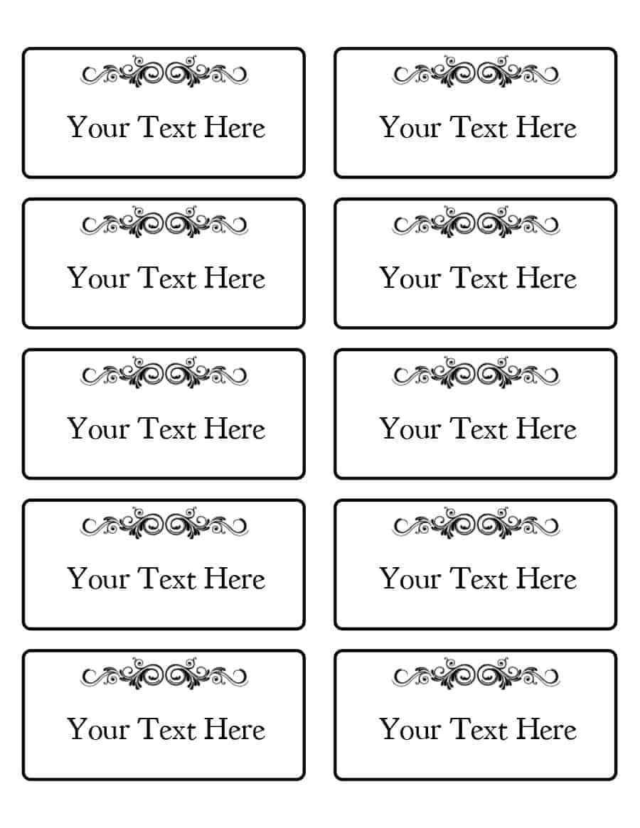 47 Free Name Tag + Badge Templates ᐅ Template Lab Regarding Visitor Badge Template Word