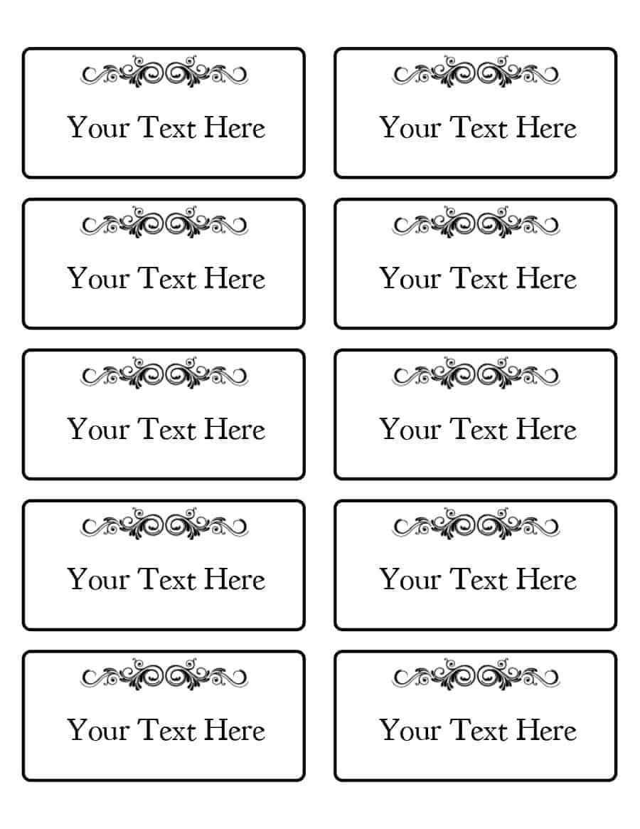 47 Free Name Tag + Badge Templates ᐅ Template Lab Regarding Visitor Badge Template Word