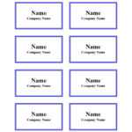 47 Free Name Tag + Badge Templates ᐅ Template Lab With Visitor Badge Template Word