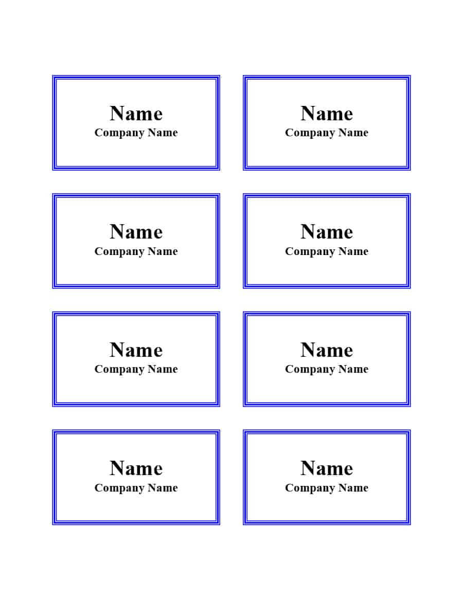 47 Free Name Tag + Badge Templates ᐅ Template Lab With Visitor Badge Template Word
